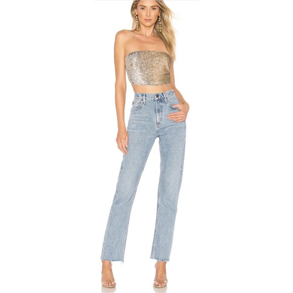 AGOLDE Cherie High Rise Straight Jeans in Merit - Size 26 Waist - Picture 1 of 15